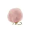 Faux Fur Pom Pom Keyring - Pink