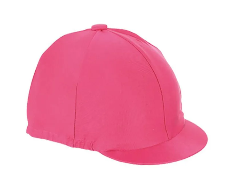 Shires Lycra Hat Cover - One Size - Pink