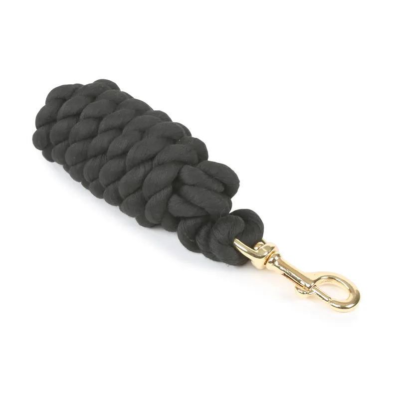 Headcollar Lead Rope With Trigger Clip - Black