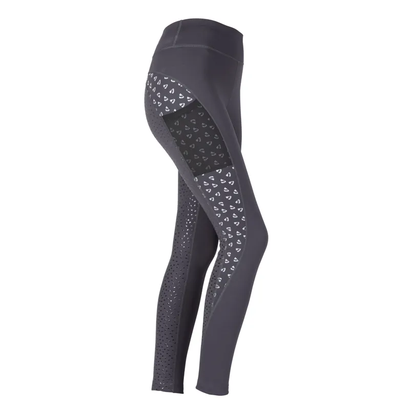 Aubrion Coombe Riding Tights - Young Rider - REFLECTIVE-2