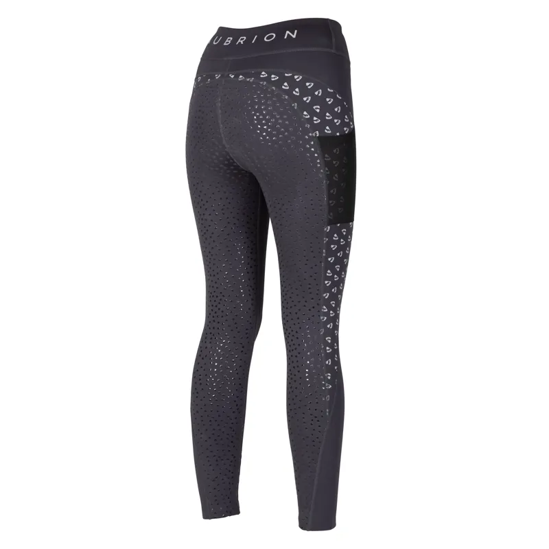 Aubrion Coombe Riding Tights - Young Rider - REFLECTIVE-1