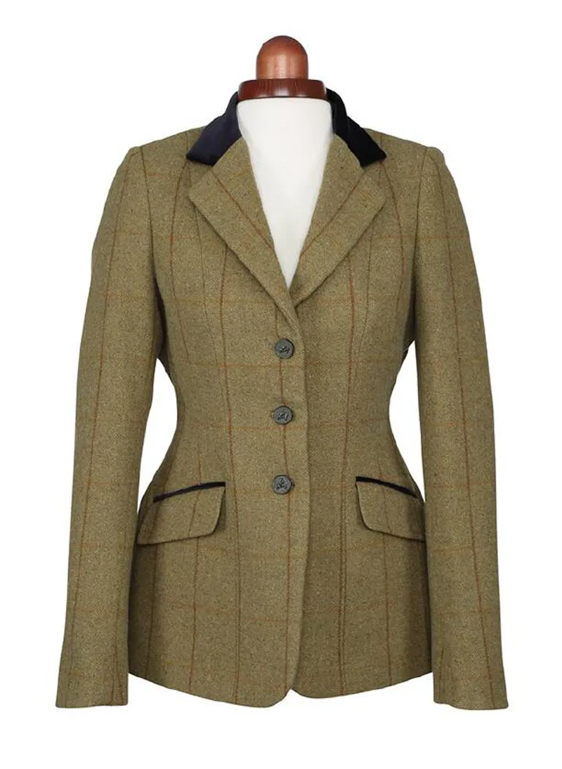 Aubrion Childrens Saratoga Tweed Hacking Jacket - Copper Check