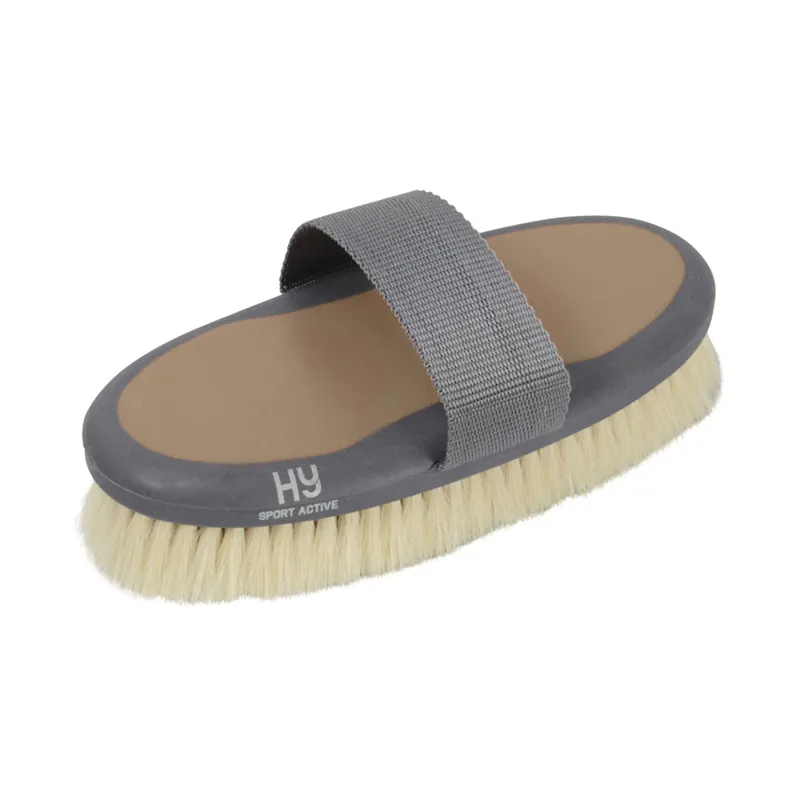 Hy Sport Active Goat Hair Body Brush - Desert Sand