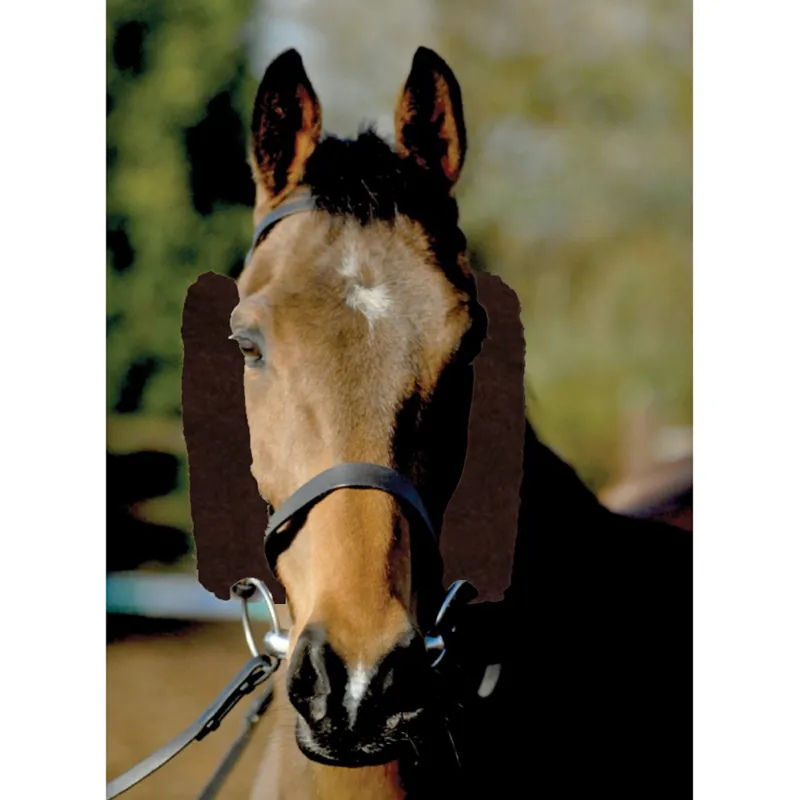 NuuMed Wool French Blinkers / Rein Sleeves - Brown