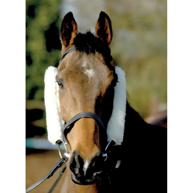 NuuMed Wool French Blinkers / Rein Sleeves - Natural