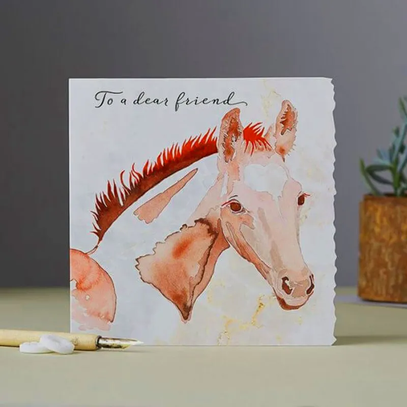Blank Greetings Card - To a Dear Friend