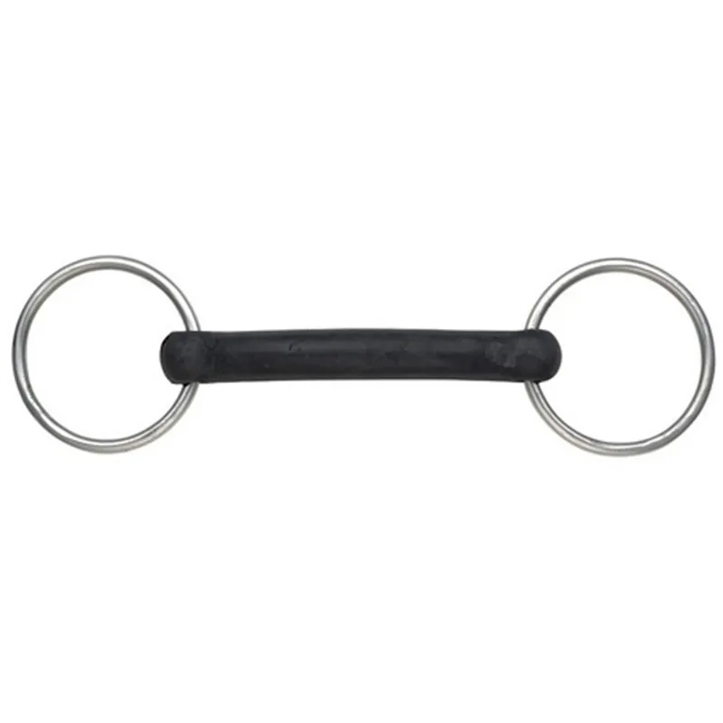 Loose Ring Hard Rubber Mullen Mouth Snaffle