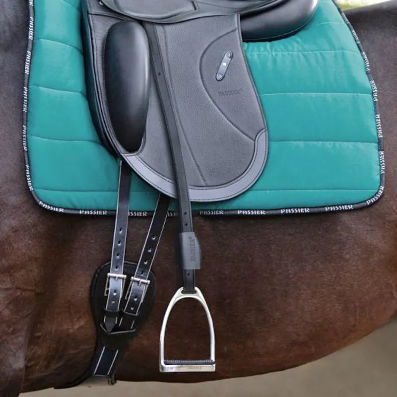 Passier Velvet Touch Mono Stirrup Leathers - Black