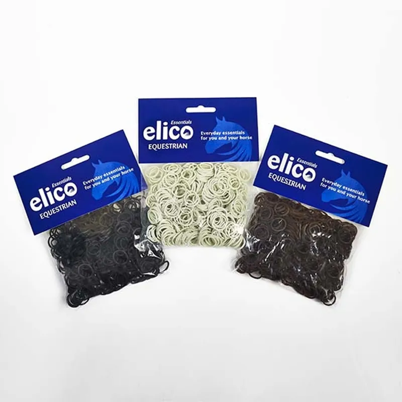 Elico Rubber Plaiting Bands - Black