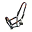 Polo Leather Headcollar -  Navy/Orange