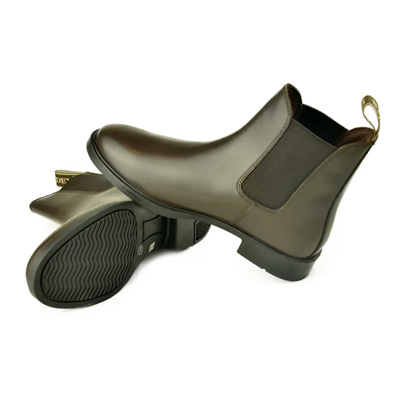 short leather riding boots