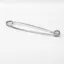 Traditional Plain Stock Pin - Silver - 75mm