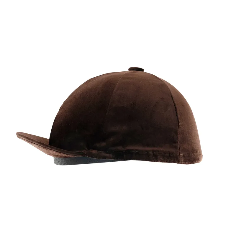 Racesafe Velvet Hat Cover - Brown