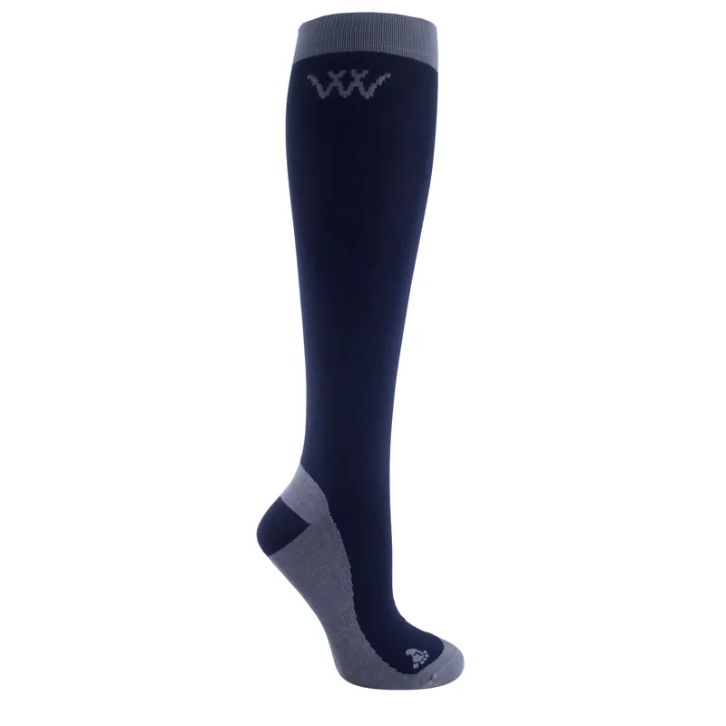 Woof Wear Competition Riding Socks Twin Pack - Navy