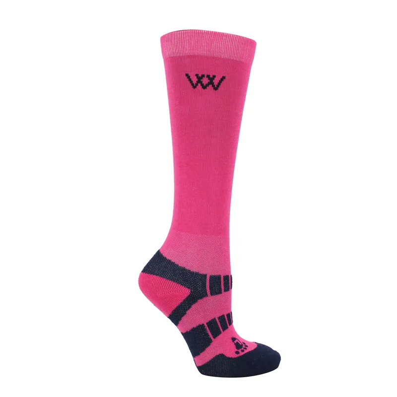 Woof Wear Young Rider Pro Riding Socks - Pink