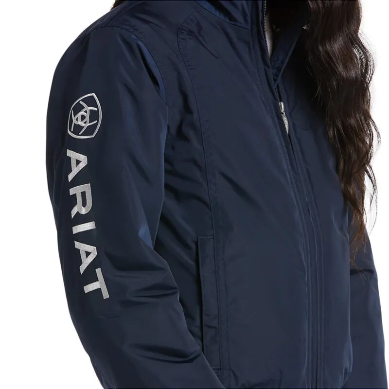 Ariat Youth Team Stable Jacket - Navy-2