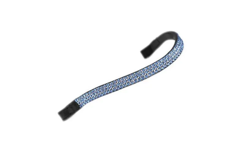Velociti Gara Wide Diamante Browband - Blue