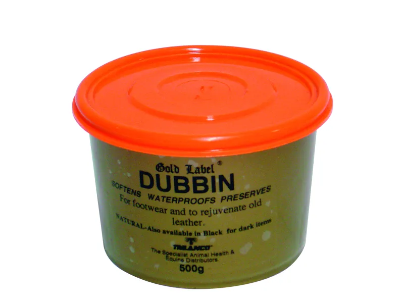 Gold Label 500g Natural Dubbin in Gold
