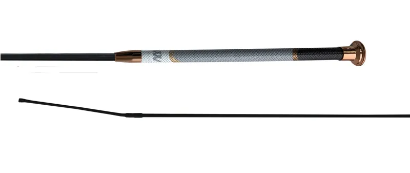 Woof Wear Harmony Resolute Dressage Whip - Grey/Rose Gold