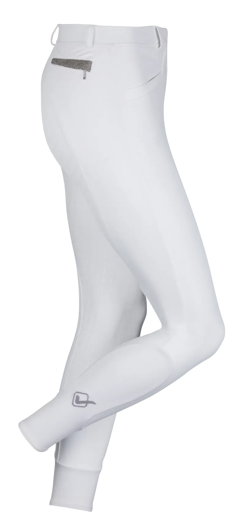 LeMieux Dynamique Full Seat Breeches - White-1