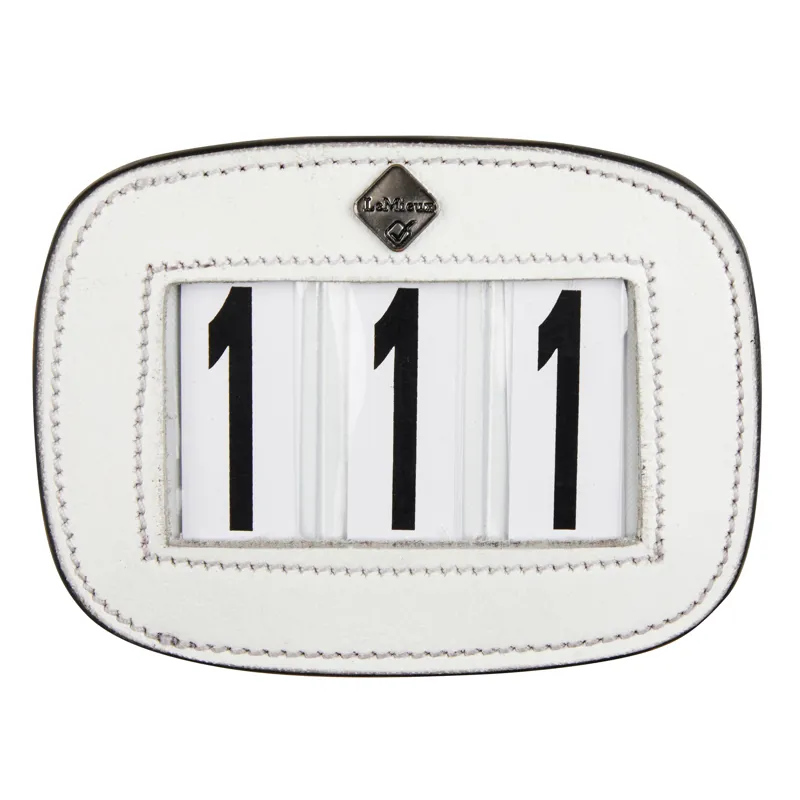 LeMieux Saddlepad Number Holder - White - 3 Digit