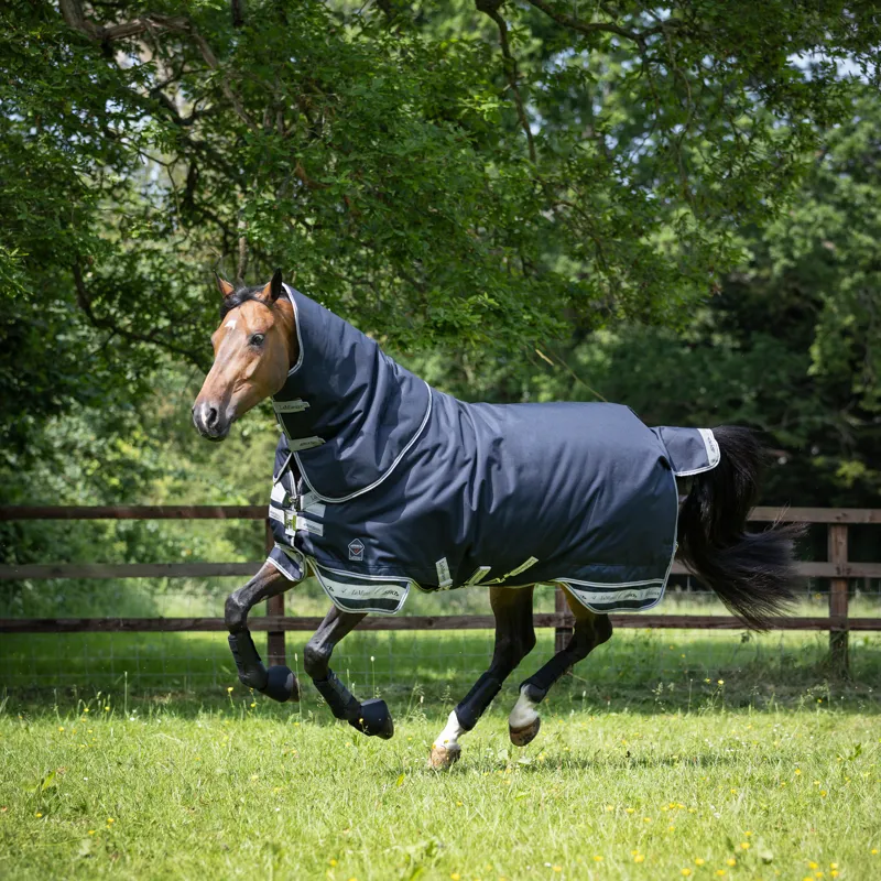 LeMieux Arika Featherweight Turnout Rug - 0g - Navy-6