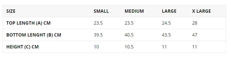 Hy Neoprene Overreach Size Chart