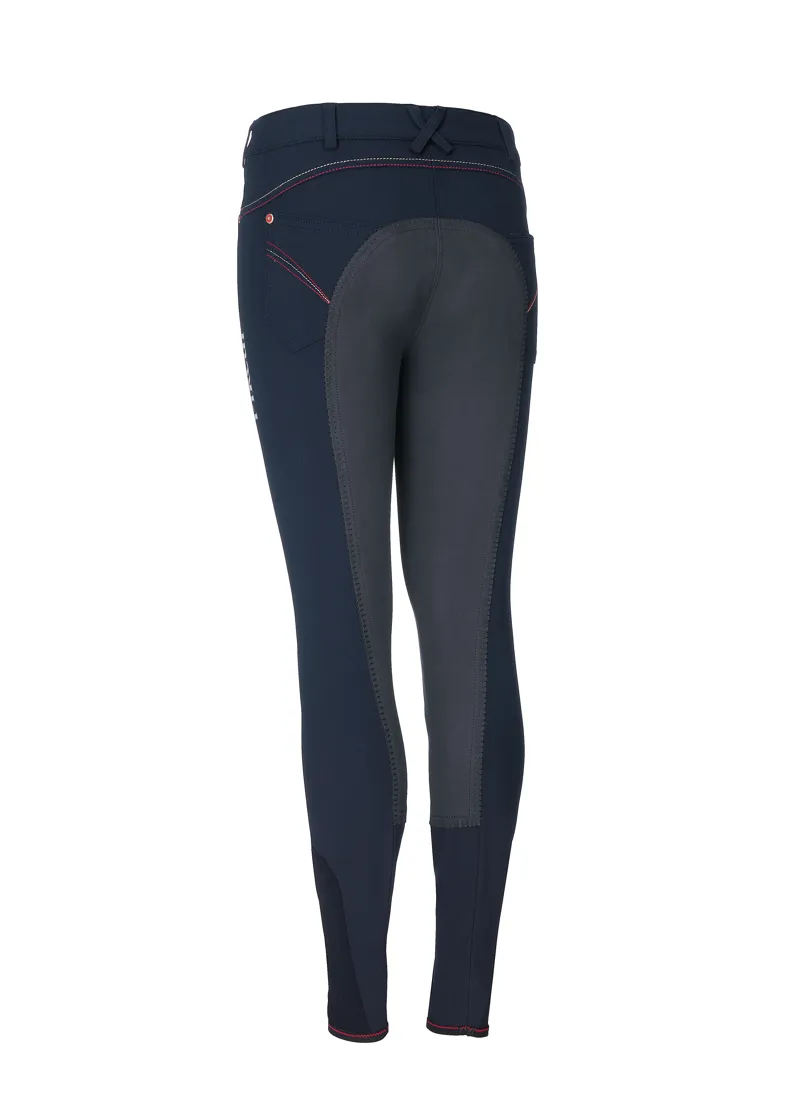 Pikeur Patrizia Contrast Junior Breeches - Nightblue/Grey