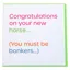 Gubblecote Humourous Greetings Card - Bonkers