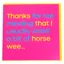 Gubblecote Humourous Greetings Card - Horse Wee