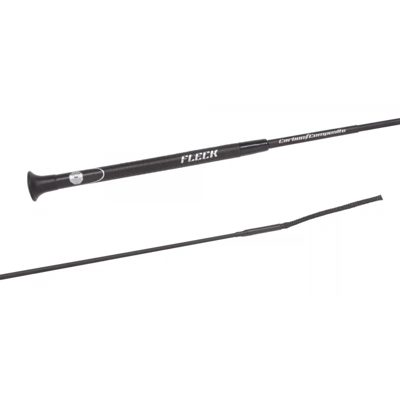 Fleck Carbon Ultralight Dressage Whip - Black