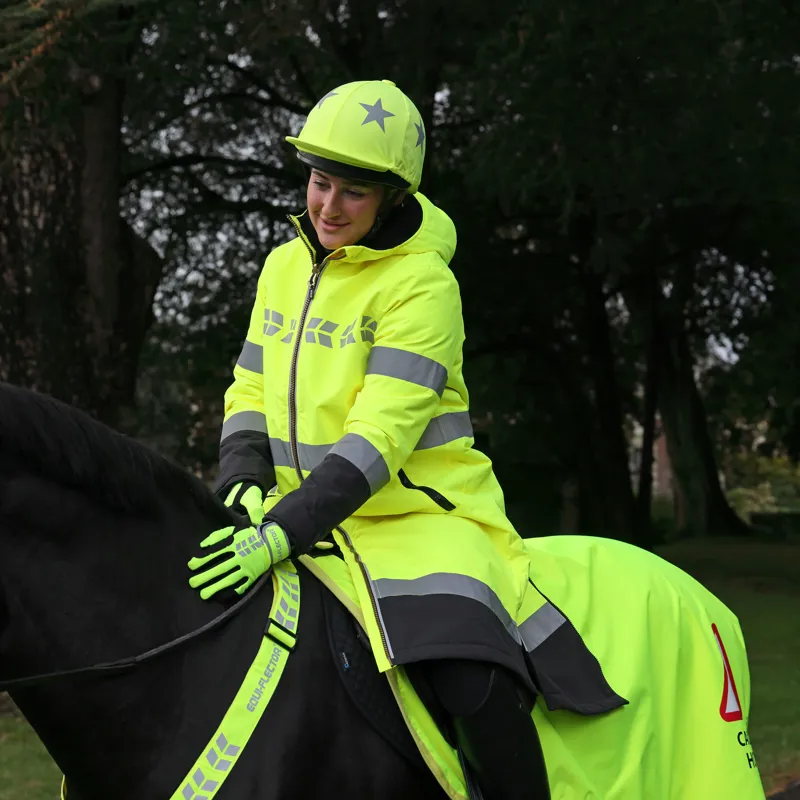 EQUI-FLECTOR Hi Vis All Weather Robe - Yellow - Small-2