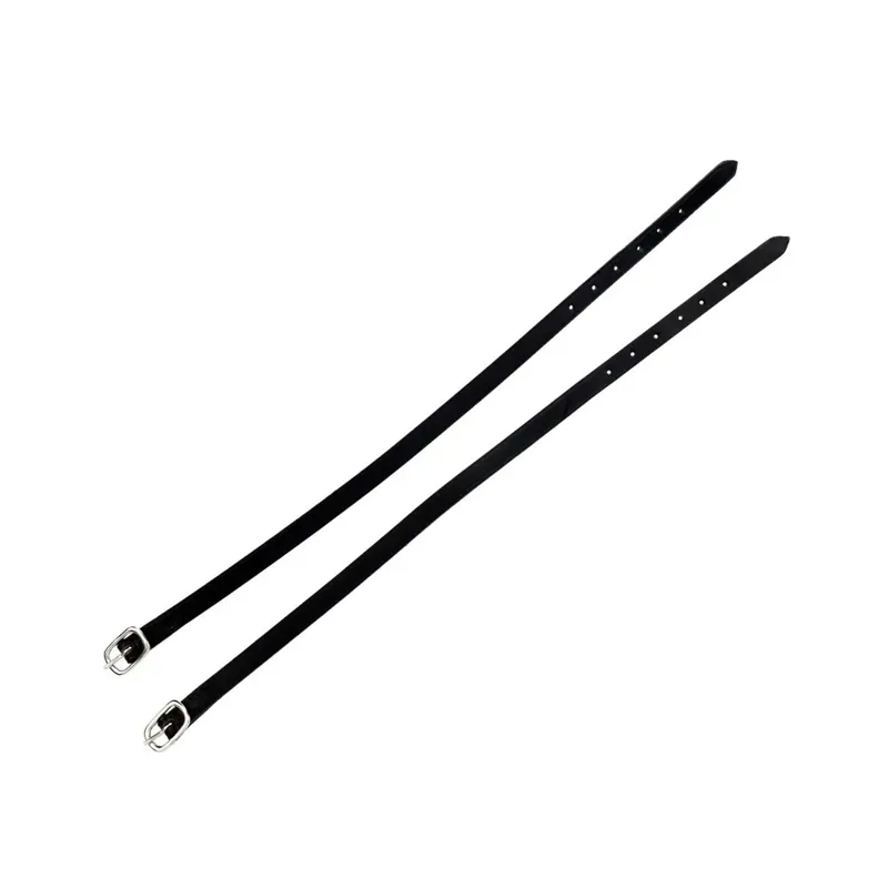 Hy Equestrian Leather Spur Straps - Black