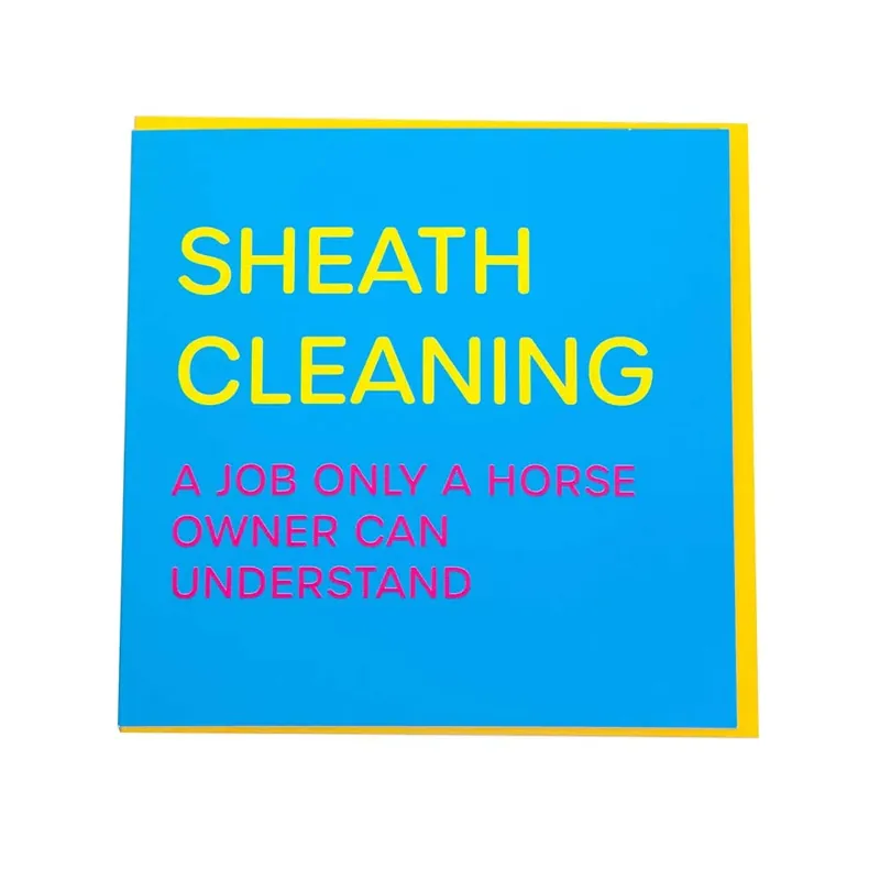 Gubblecote Humourous Greetings Card - Sheath Cleaning