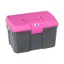 Tack Box - Dark Grey/Pink