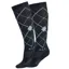 Waldhausen Argyle Riding Socks - Black/Stone Blue