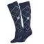 Waldhausen Argyle Riding Socks - Deep Blue/Stone