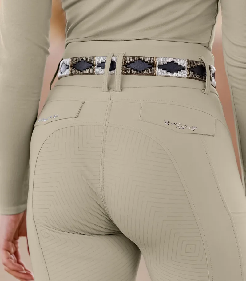Waldhausen Comfort Ride Glam Full Seat Breeches - Beige-2