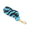 Headcollar Lead Rope With Trigger Clip - Black/Turquoise