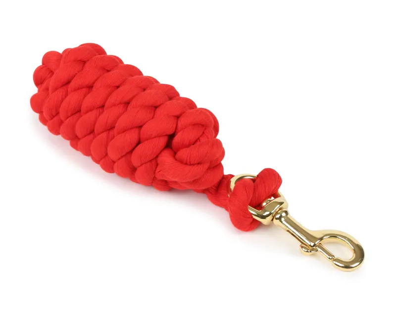 Headcollar Lead Rope With Trigger Clip - Red