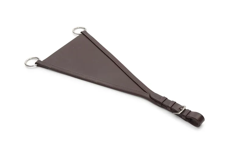 Leather Bib Martingale Attachment - Black