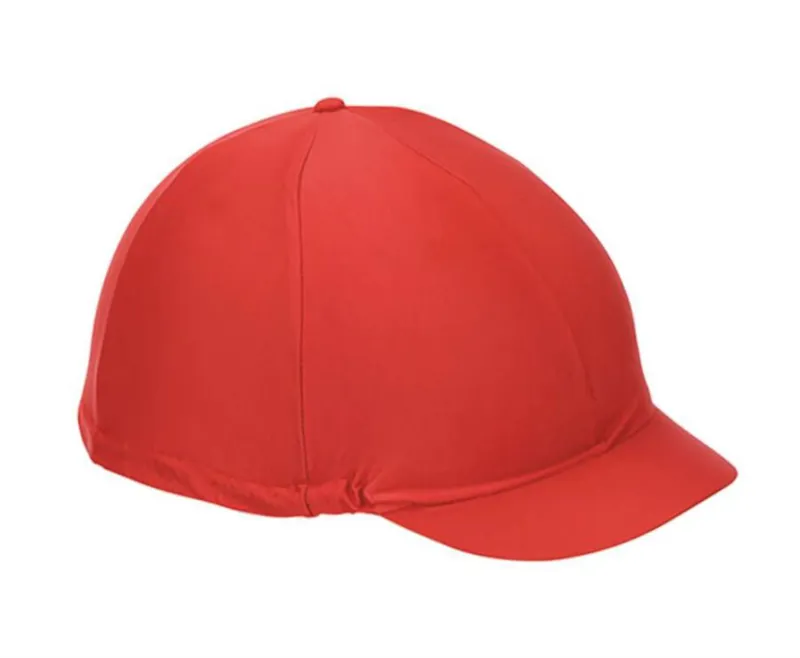 Shires Lycra Hat Cover - One Size - Red