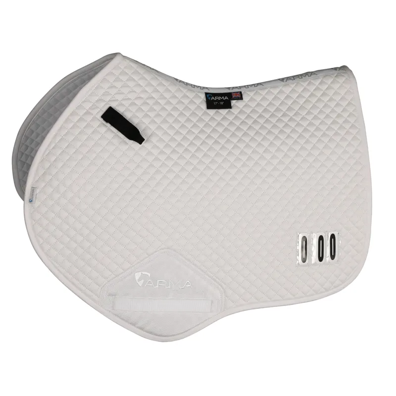 Jump Saddlecloth With Numbers - White - Full Size