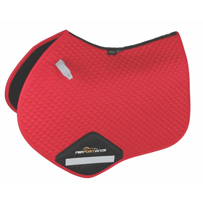 Performance Jump Saddlecloth - Deep Red