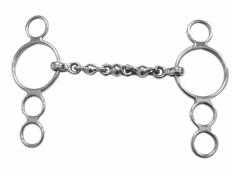 Shires 3 Ring Dutch Gag With Waterford Mouth Bit