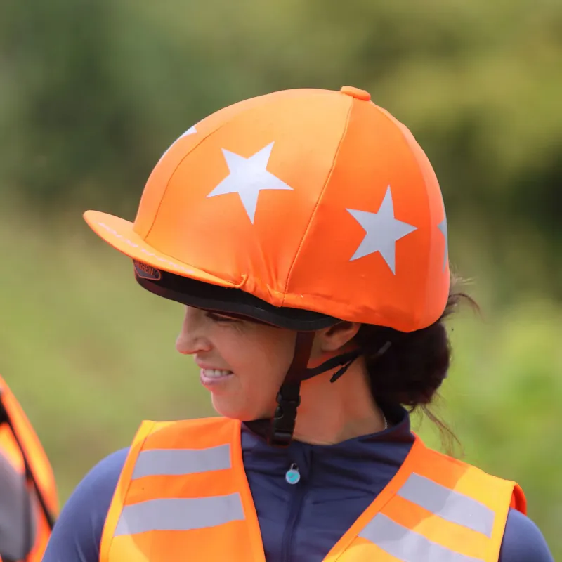 Equi-Flector Reflective Hat Cover - Orange-1