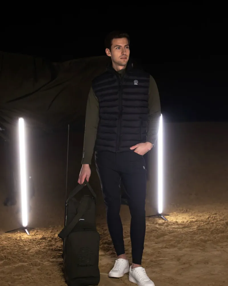 Eskadron Mens Quilted Waistcoat - Black