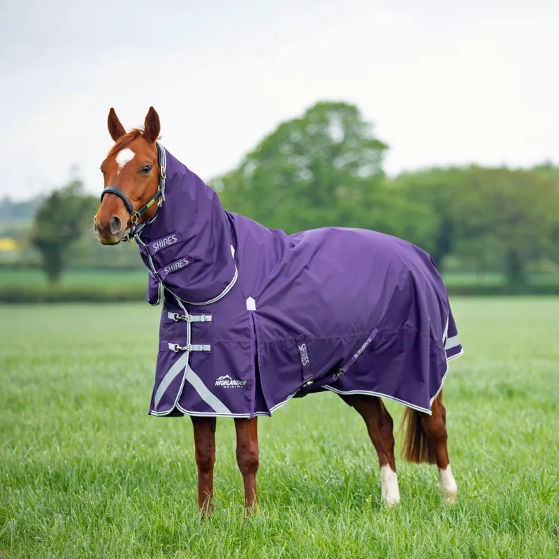Highlander Original 100g Turnout Combo Rug - Plum