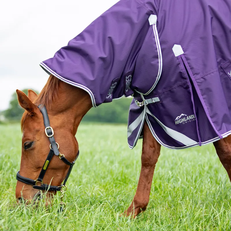 Highlander Original 100g Turnout Combo Rug - Plum-1