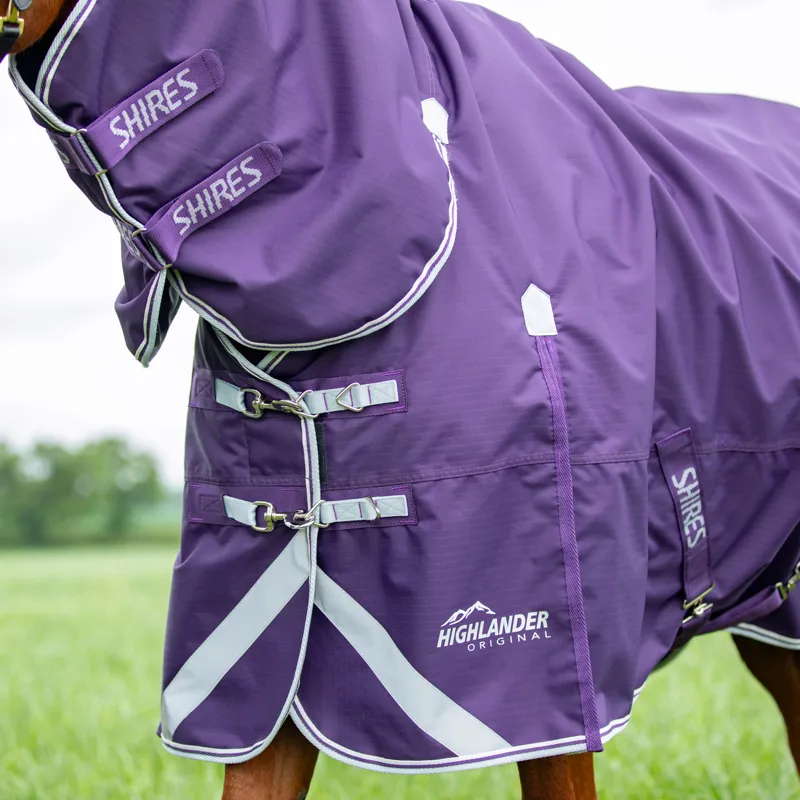 Highlander Original 100g Turnout Combo Rug - Plum-6